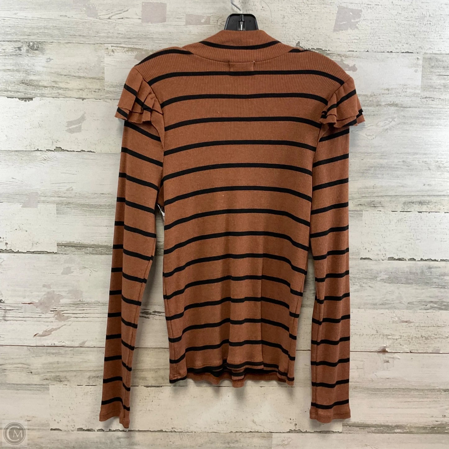 Top Long Sleeve By T.la In Brown, Size: Xl
