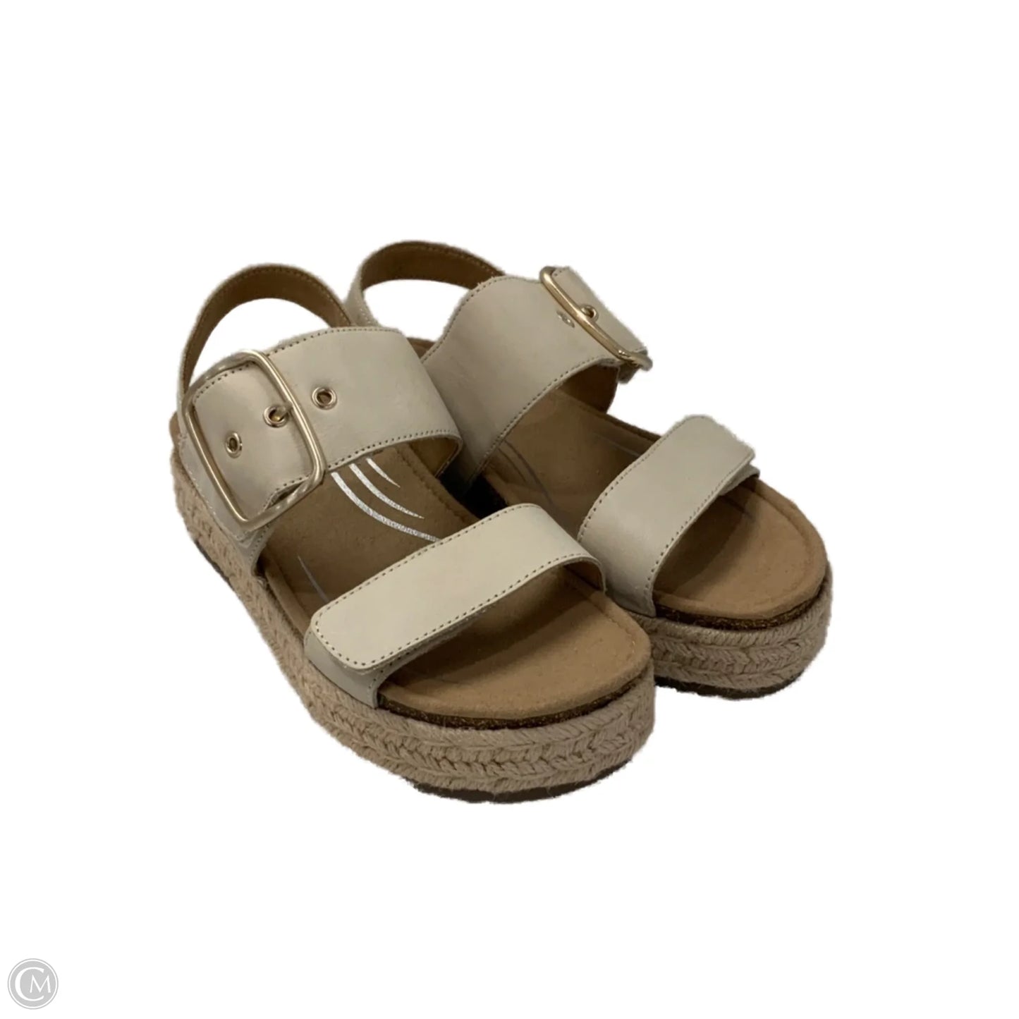 Sandals Heels Platform By Aetrex In Brown, Size: 6.5