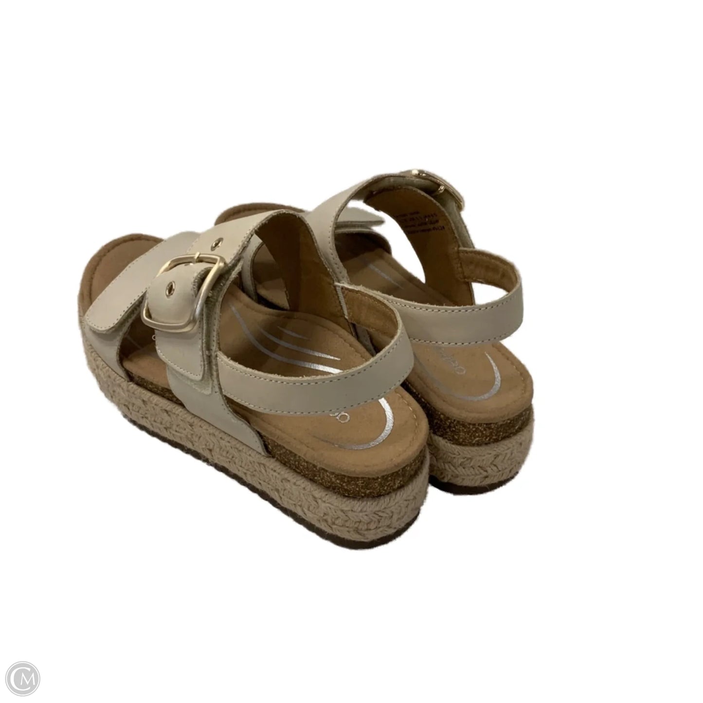 Sandals Heels Platform By Aetrex In Brown, Size: 6.5