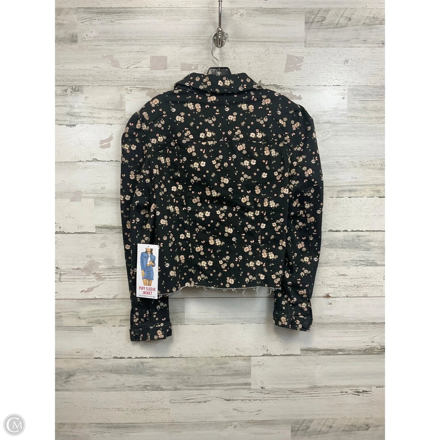 Jacket Denim By Celebrity Pink In Black Denim, Size: XXL