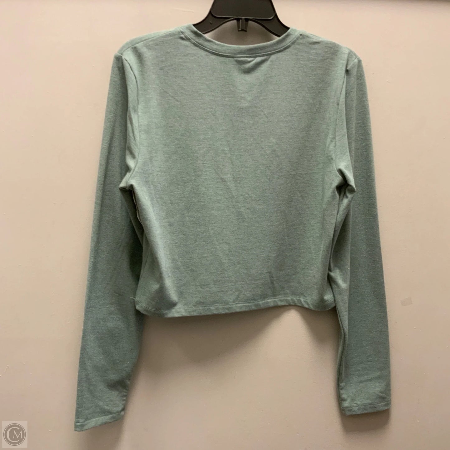 Athletic Top Long Sleeve Crewneck By Yogalicious In Green, Size: Xl