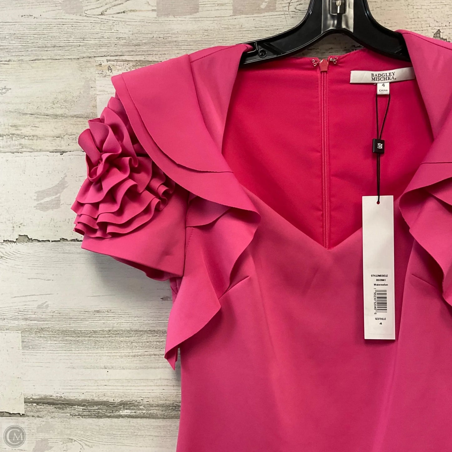 Dress Party Midi By Badgley Mischka In Pink, Size: S
