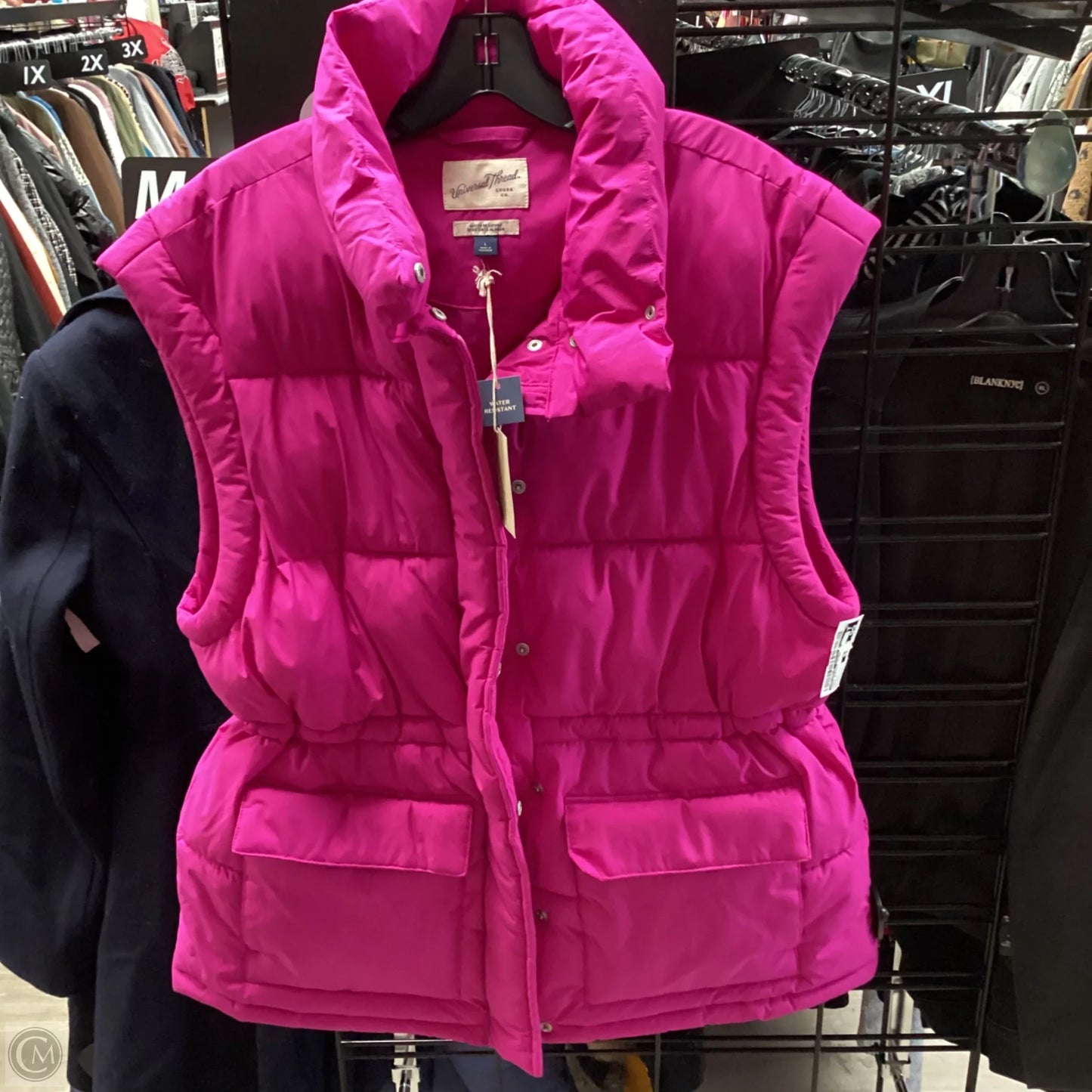 Vest Puffer & Quilted By Universal Thread In Purple, Size: L