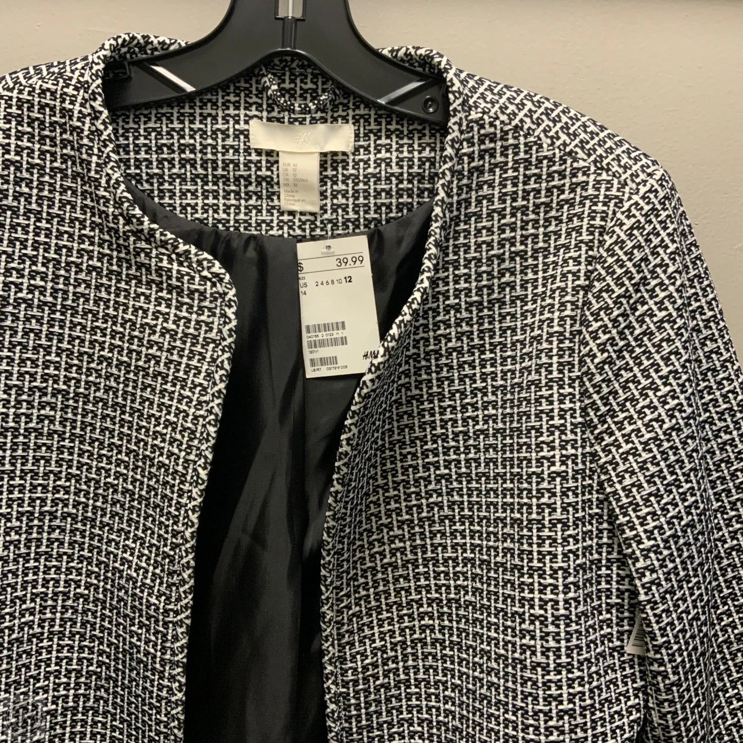Blazer By H&m In Black, Size: L