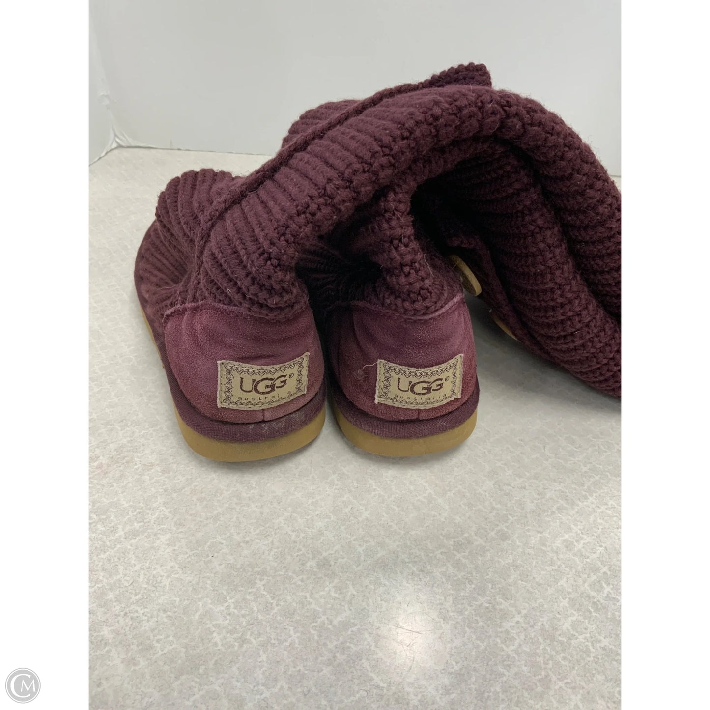 Boots Ankle Flats By Cma In Purple, Size: 7