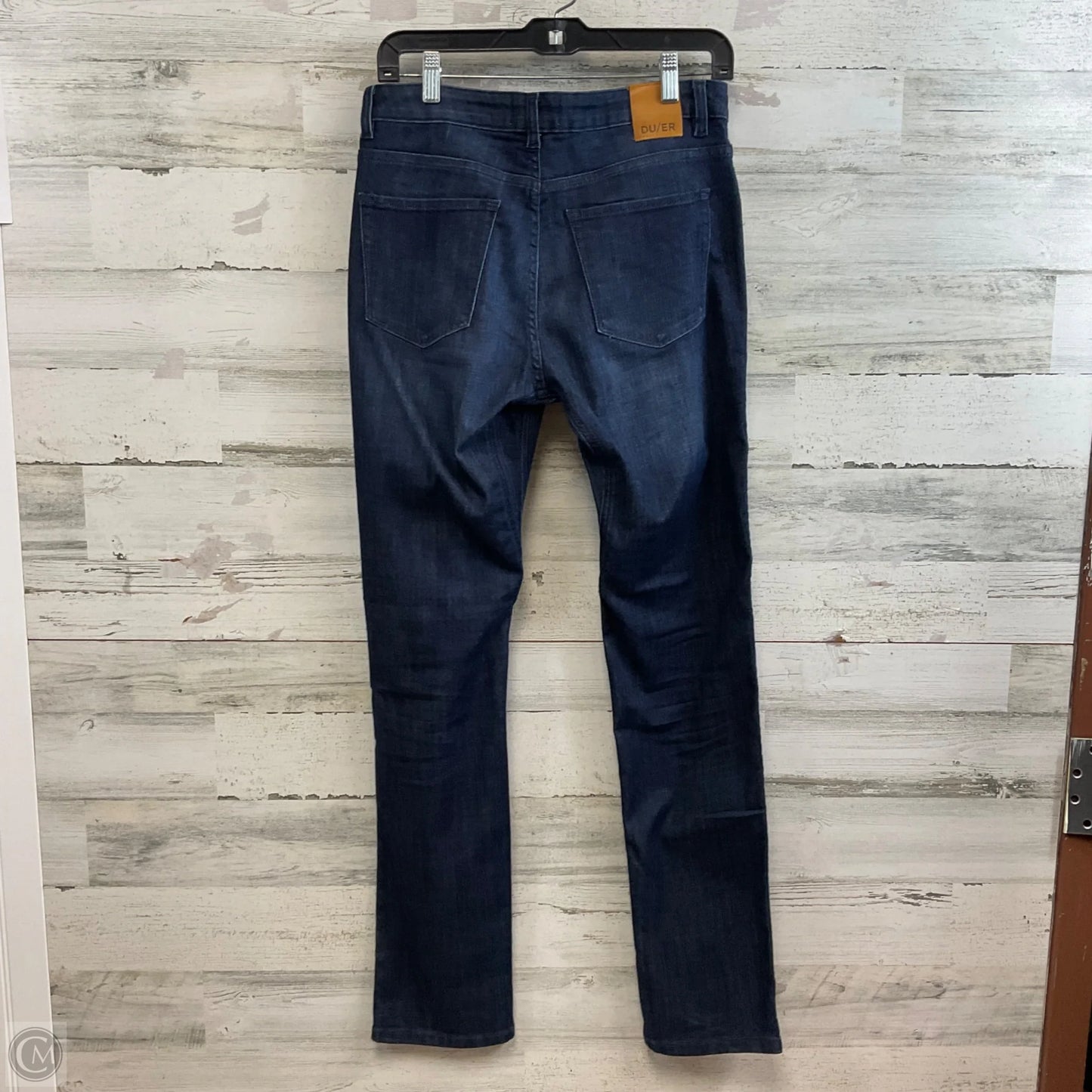 Jeans Straight By DU/ER In Blue Denim, Size: 8