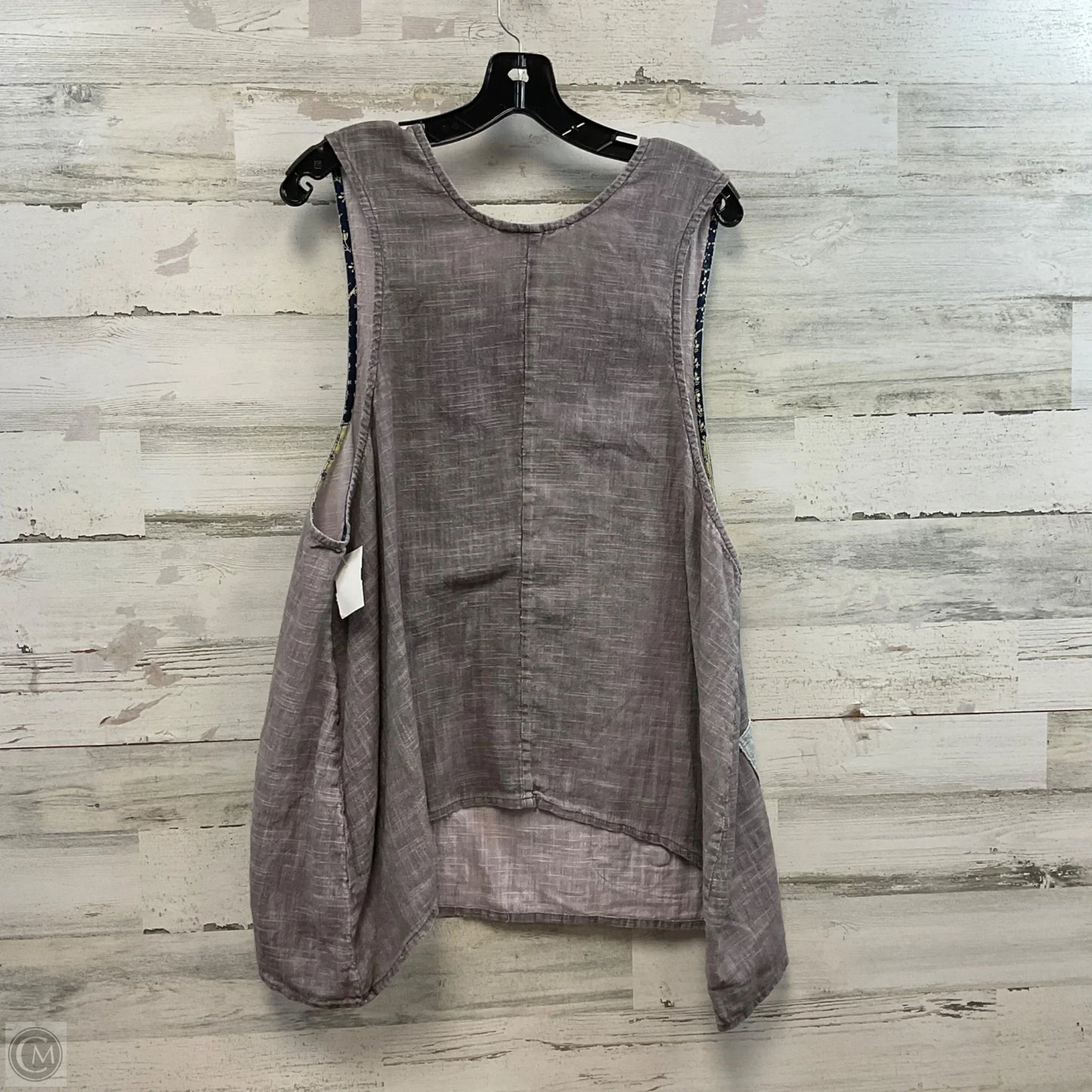 Top Sleeveless By April Carnell In Grey, Size: M