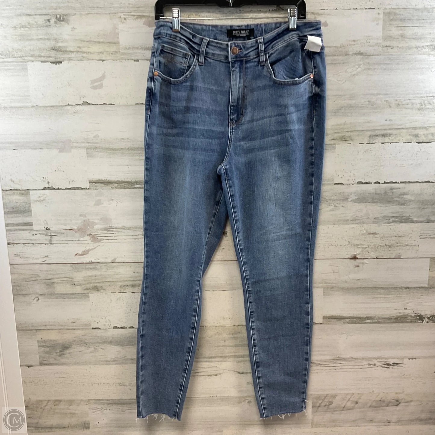 Jeans Skinny By Judy Blue In Blue Denim, Size: 12