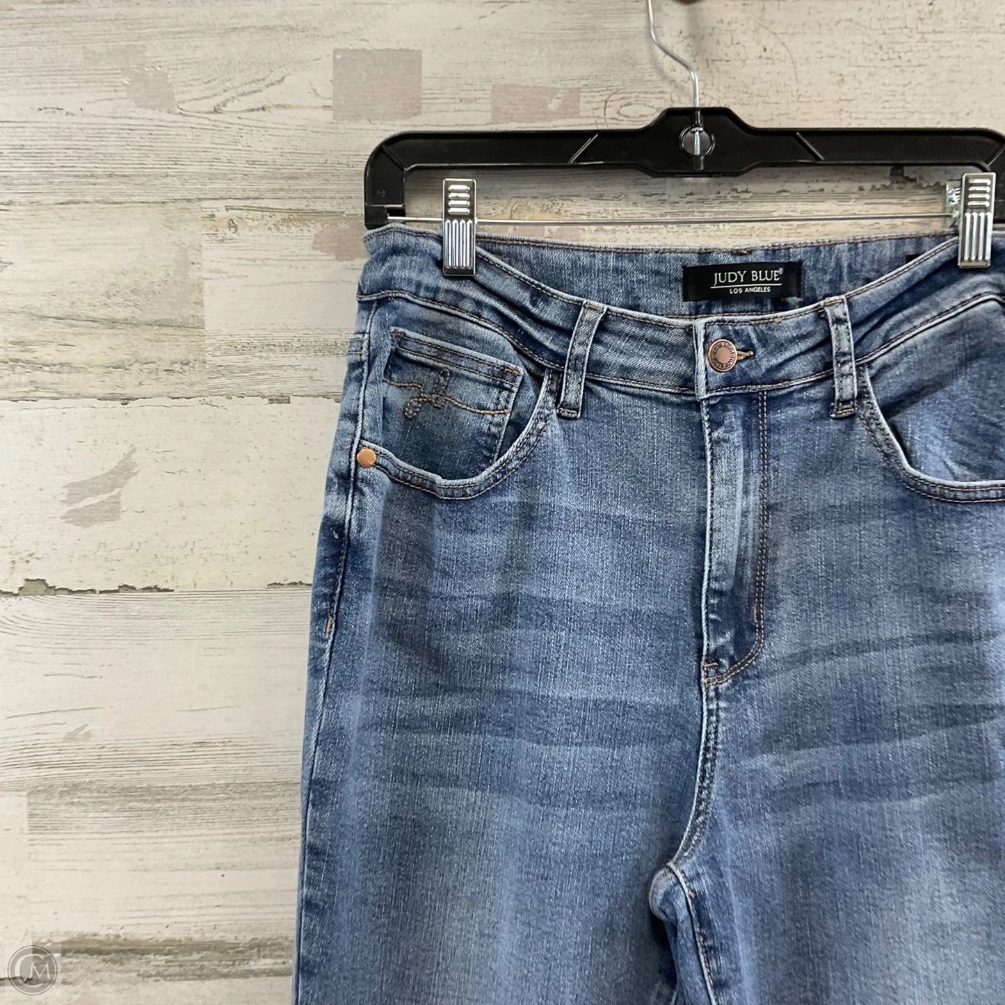 Jeans Skinny By Judy Blue In Blue Denim, Size: 12