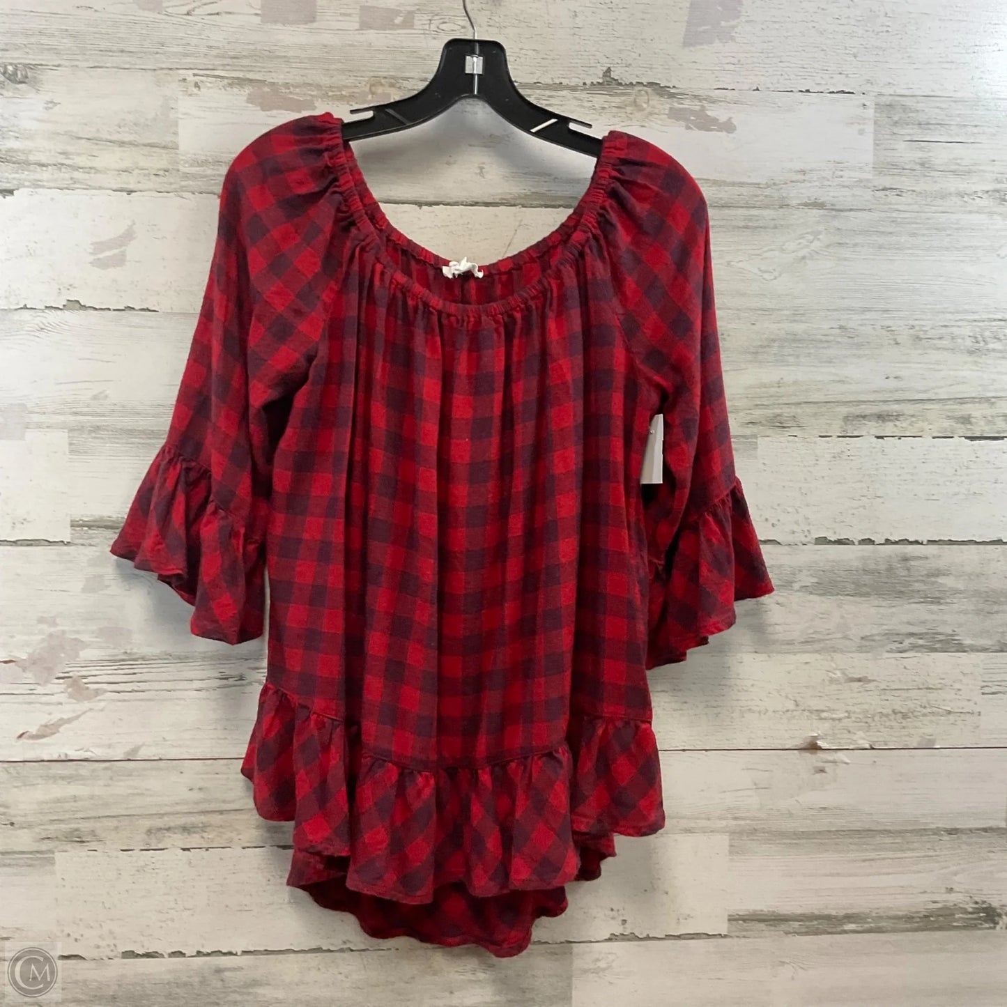 Top 3/4 Sleeve By Beachlunchlounge In Red, Size: L
