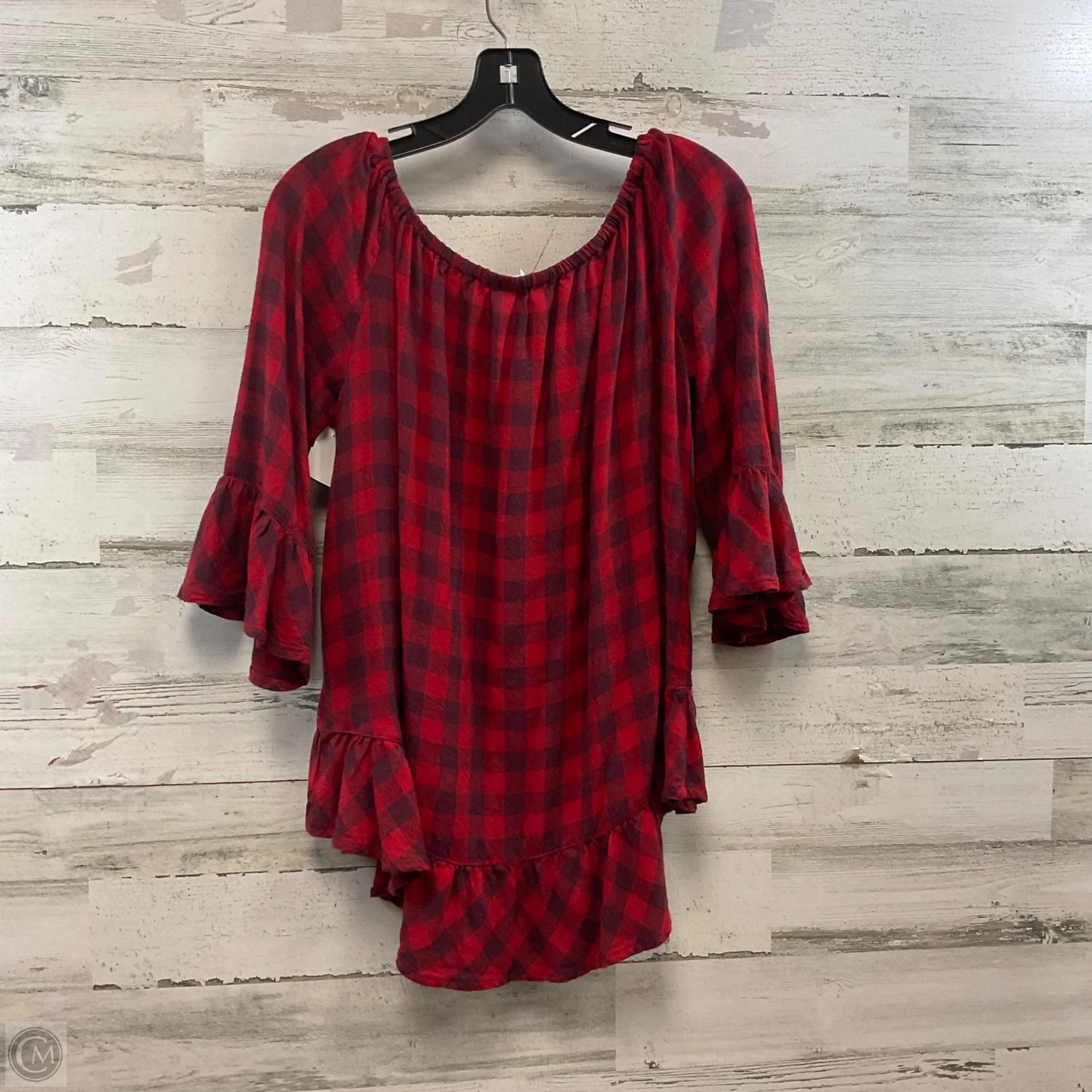 Top 3/4 Sleeve By Beachlunchlounge In Red, Size: L