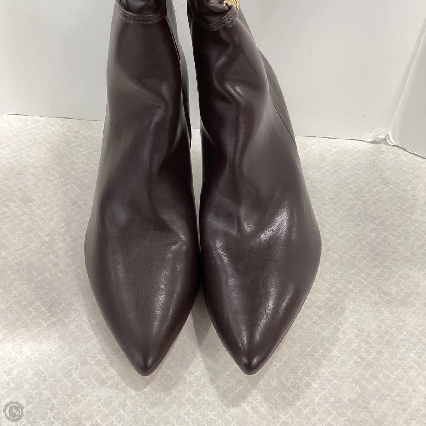 Boots Ankle Heels By Shoedazzle In Brown, Size: 10