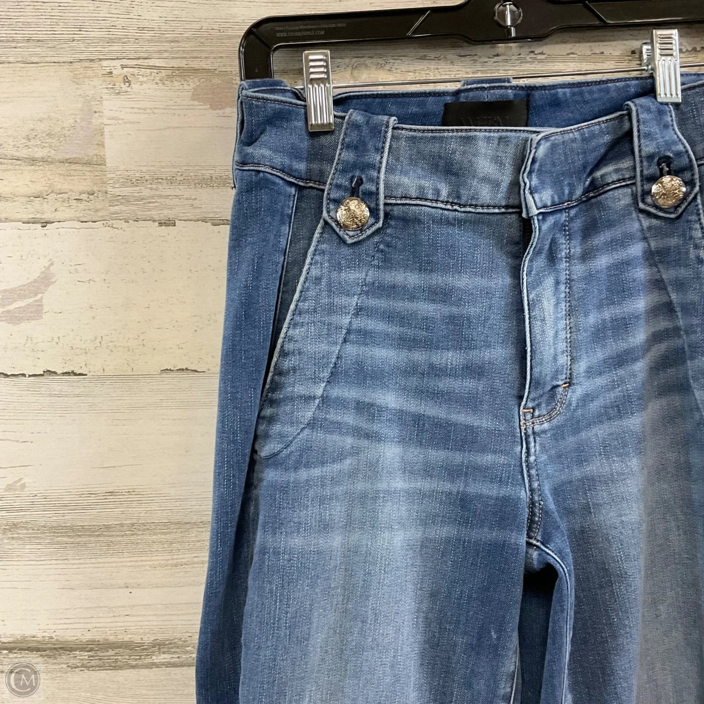 Jeans Wide Leg By White House Black Market In Blue Denim, Size: 4