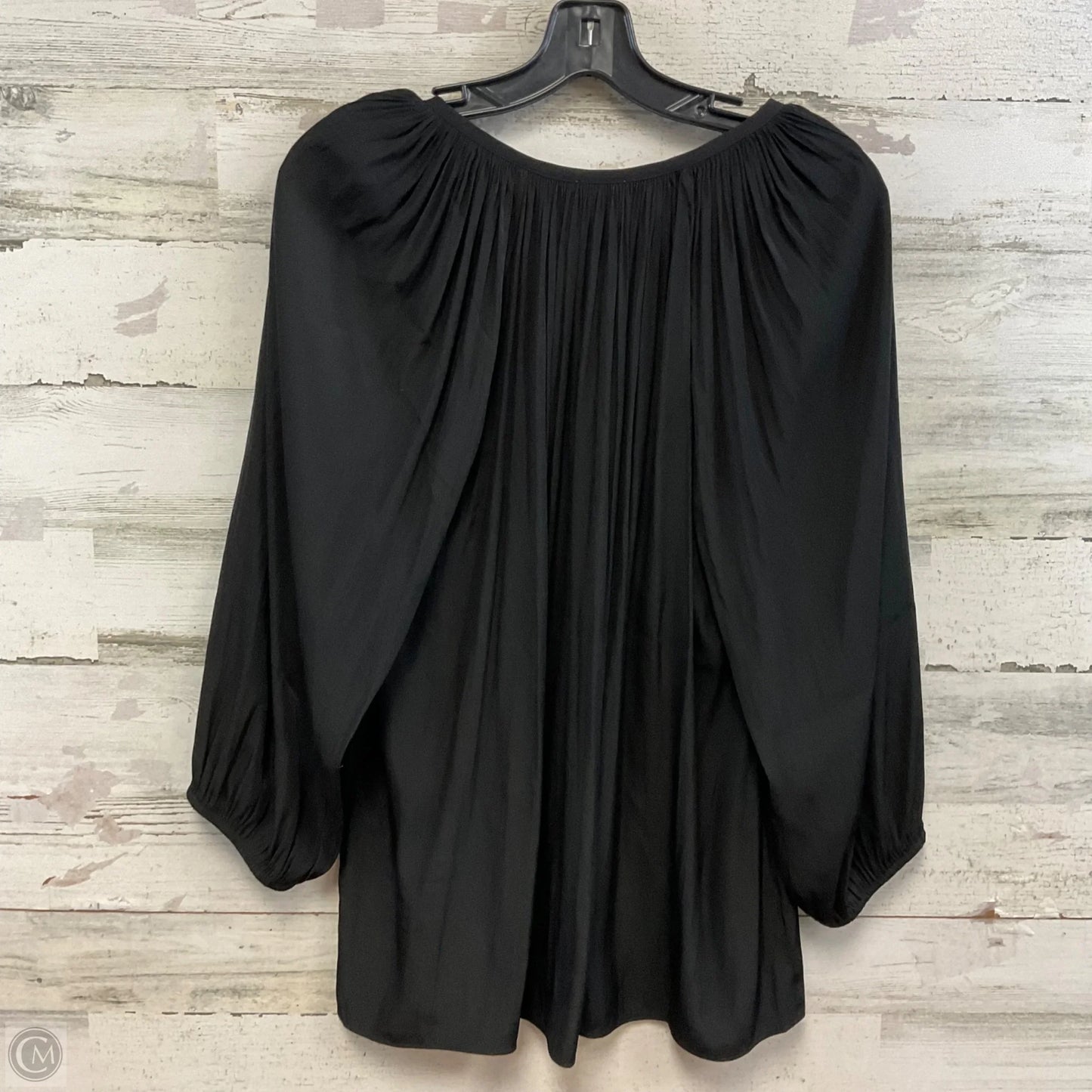 Blouse Long Sleeve By Chicos In Black, Size: M