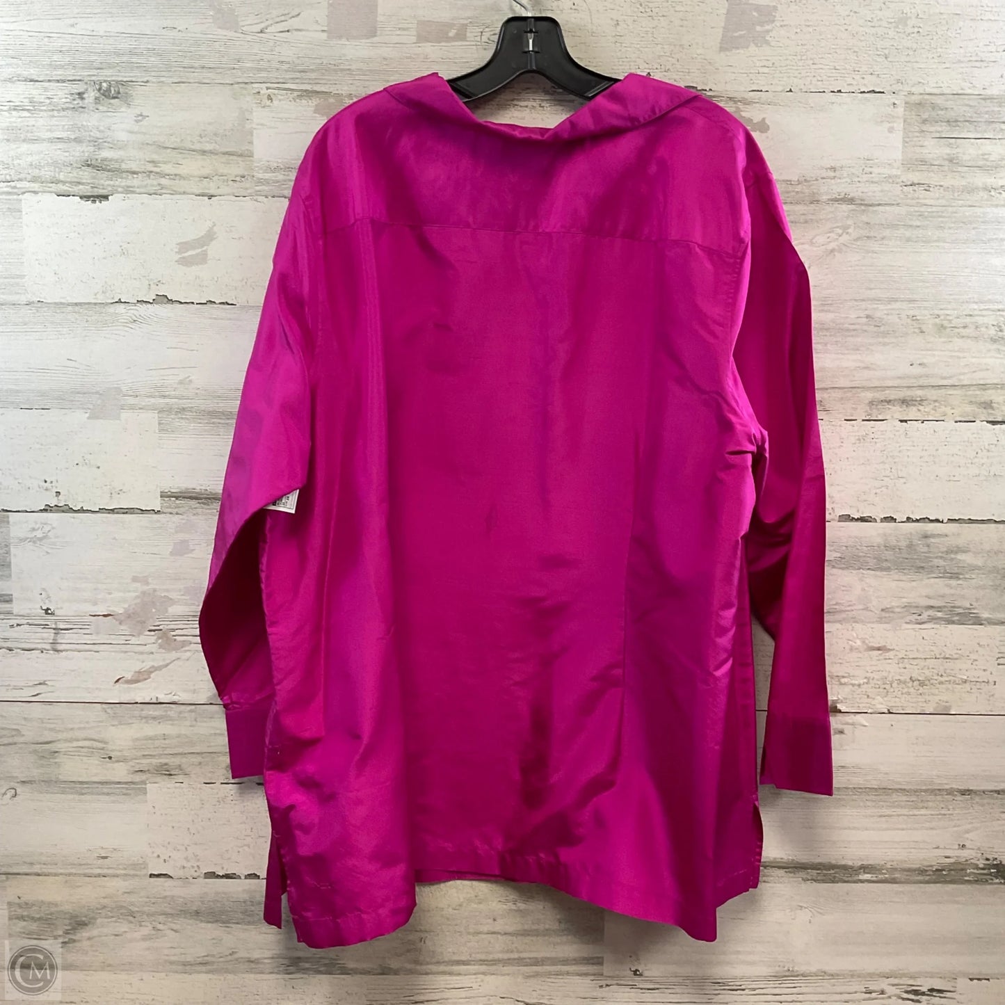 Blouse Long Sleeve By Talbots In Purple, Size: 3x