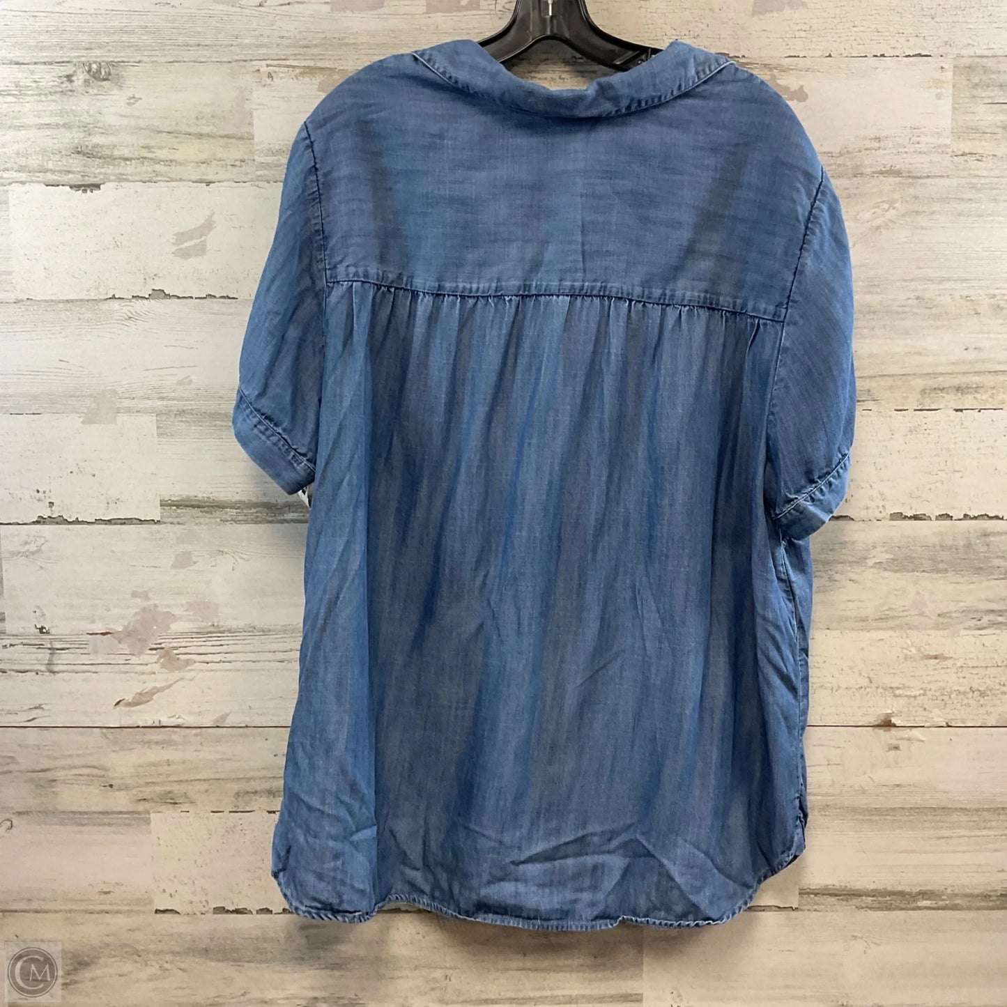 Top Short Sleeve By J. Jill In Blue, Size: 3x