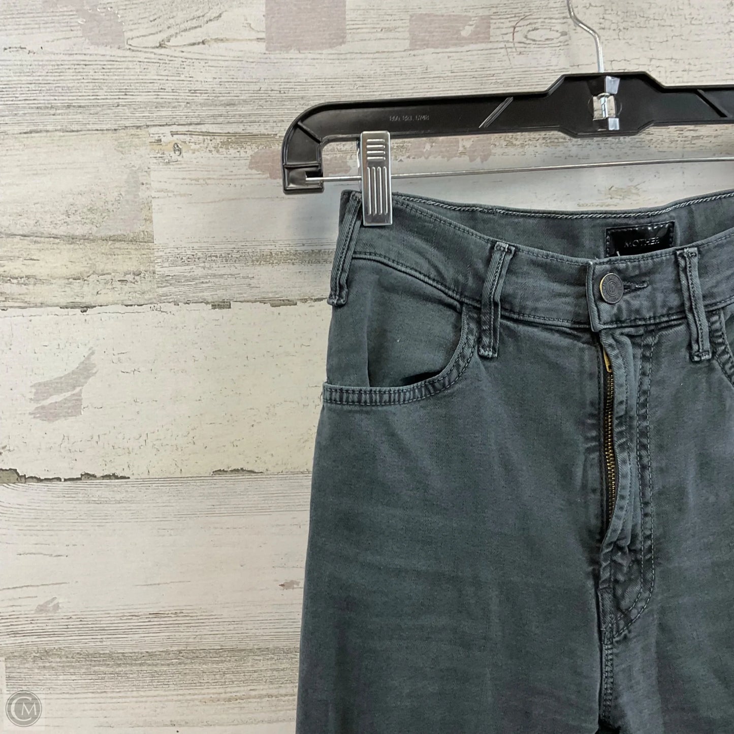 Jeans Flared By Mother In Grey Denim, Size: 0