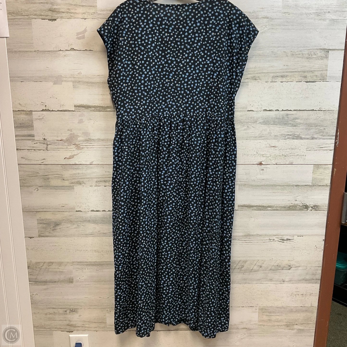 Dress Casual Midi By Madewell In Blue, Size: Xl