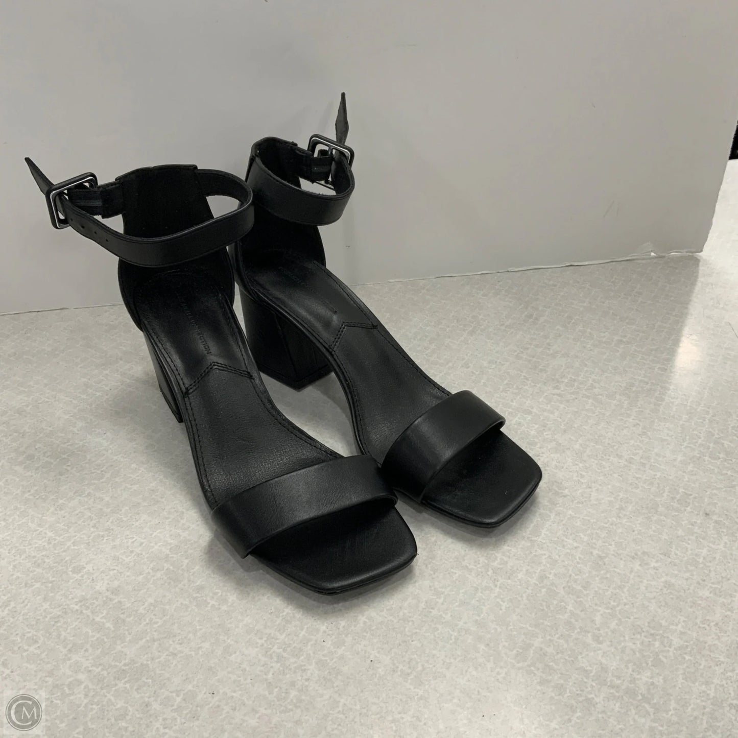 Sandals Heels Block By French Connection In Black, Size: 7.5