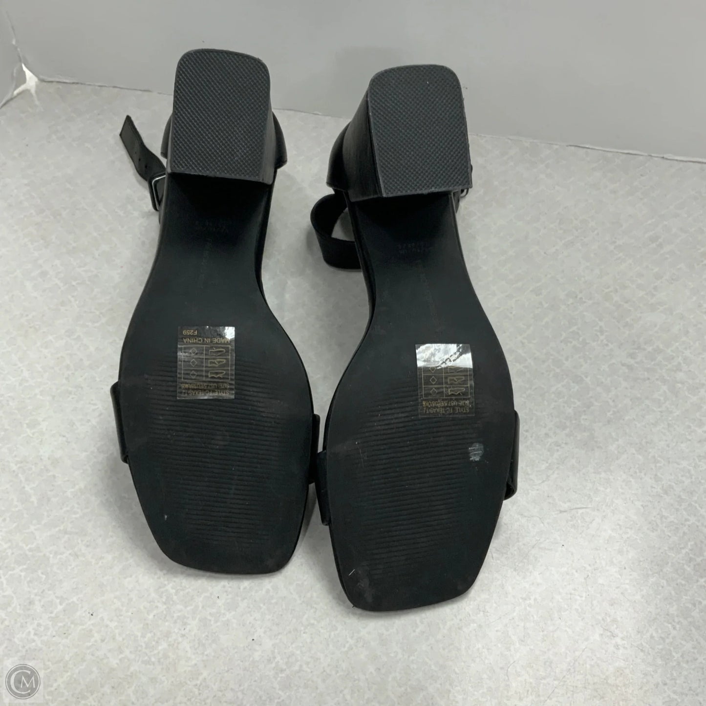 Sandals Heels Block By French Connection In Black, Size: 7.5