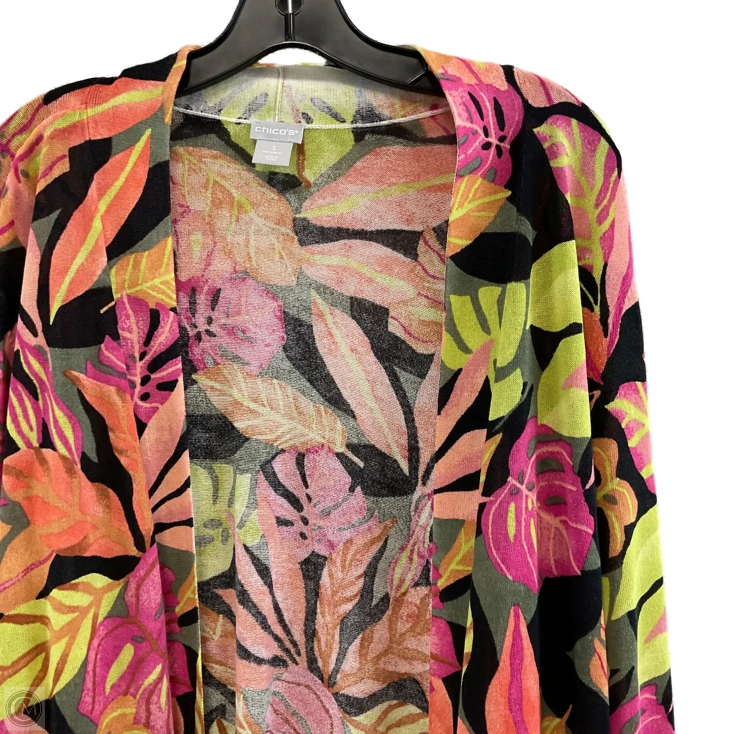 Cardigan By Chicos In Orange, Size: Xl