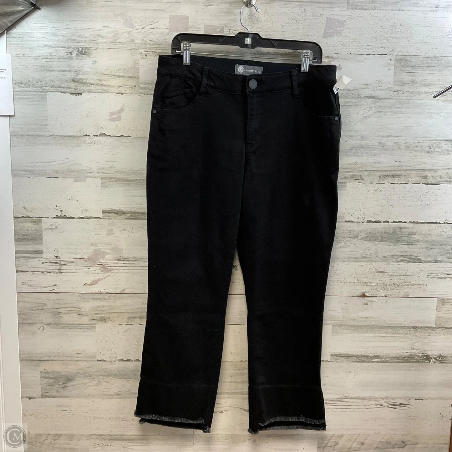 Jeans Straight By Democracy In Black Denim, Size: 14