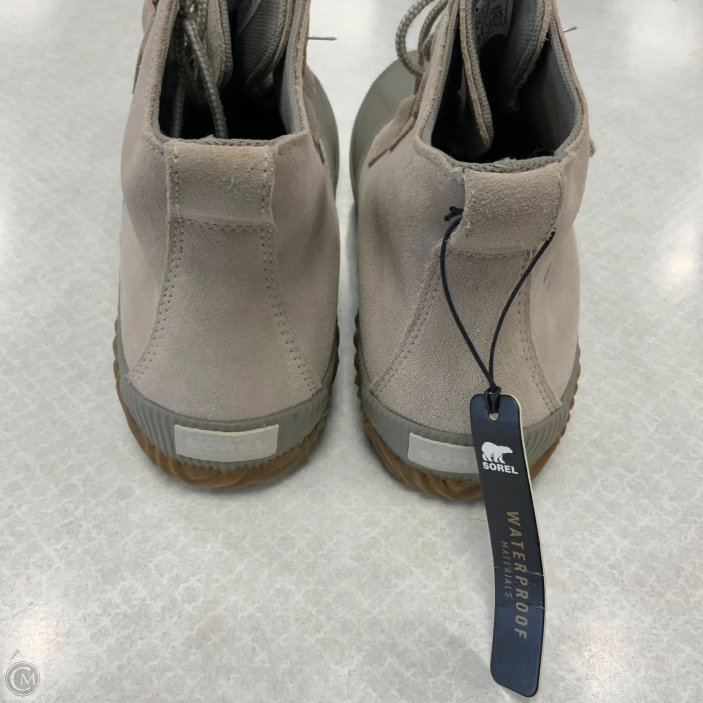 Boots Ankle Heels By Sorel In Grey, Size: 10.5