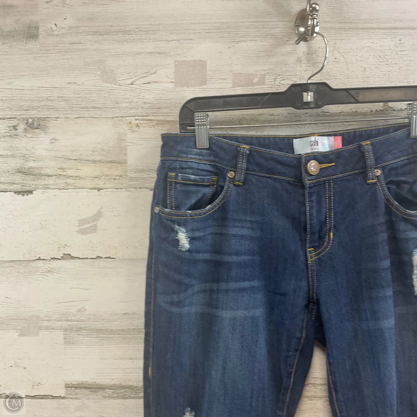 Jeans Boyfriend By Cabi In Blue Denim, Size: 6