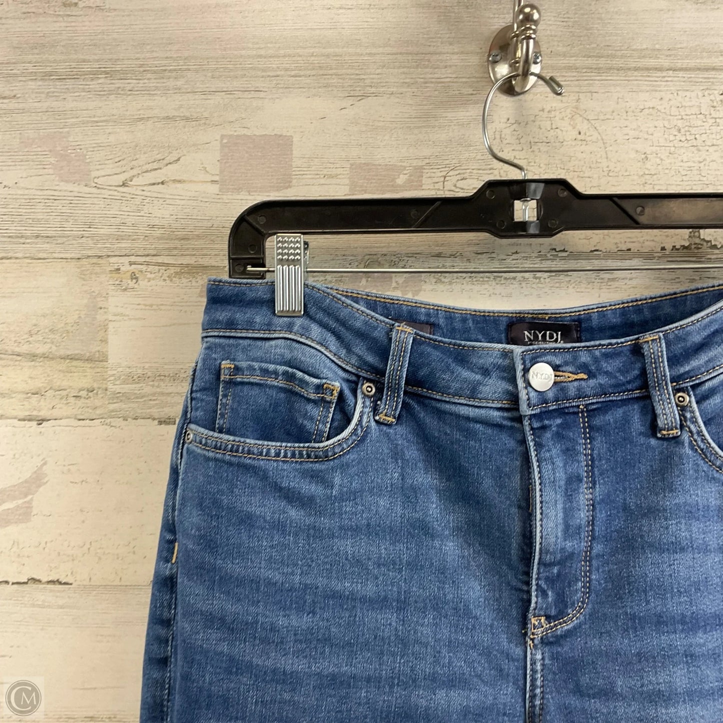 Jeans Straight By Not Your Daughters Jeans In Blue Denim, Size: 8