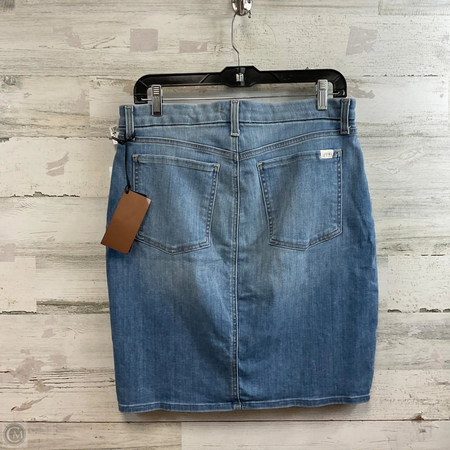 Skirt Mini & Short By 7 For All Mankind In Blue Denim, Size: 10