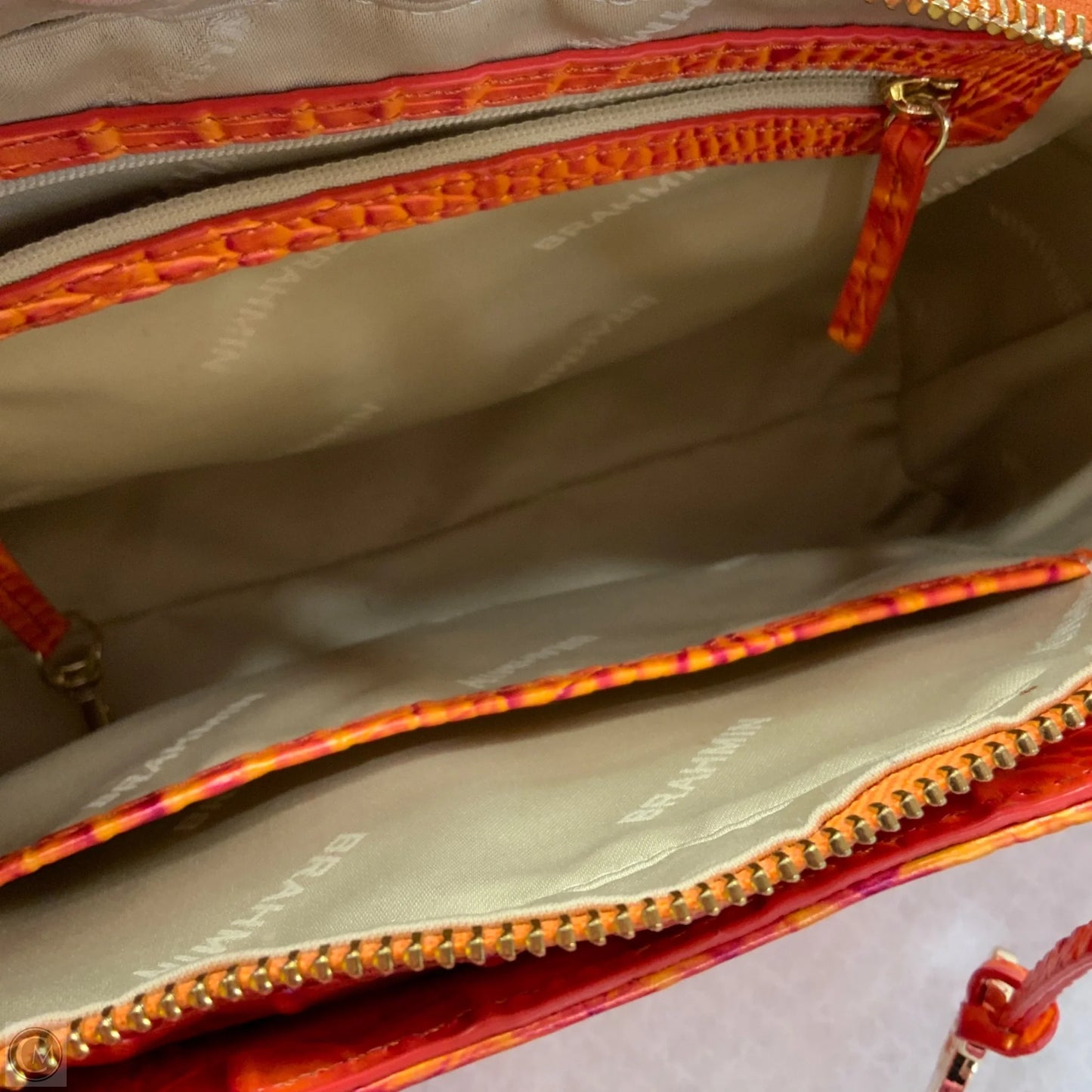 Handbag Designer By Brahmin, Size: Medium