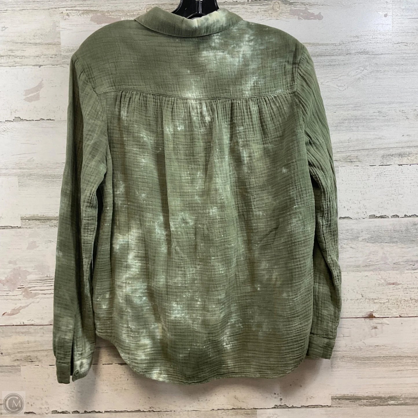 Blouse Long Sleeve By Cloth & Stone In Green, Size: S