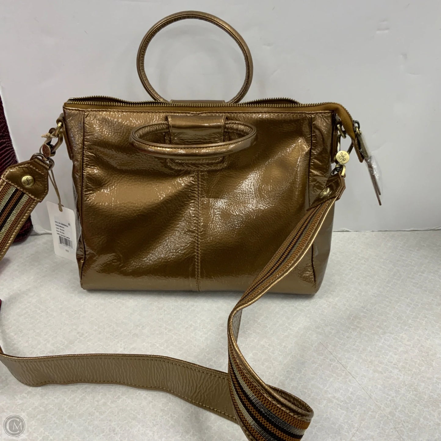 Handbag Leather By Hobo Intl, Size: Medium