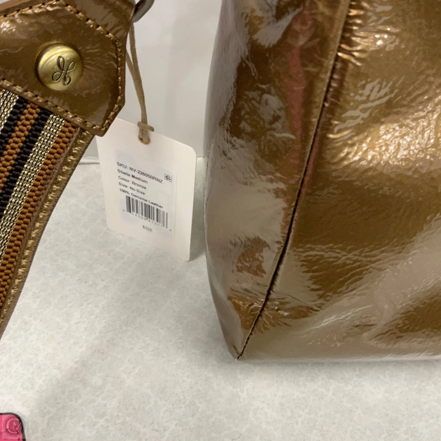 Handbag Leather By Hobo Intl, Size: Medium