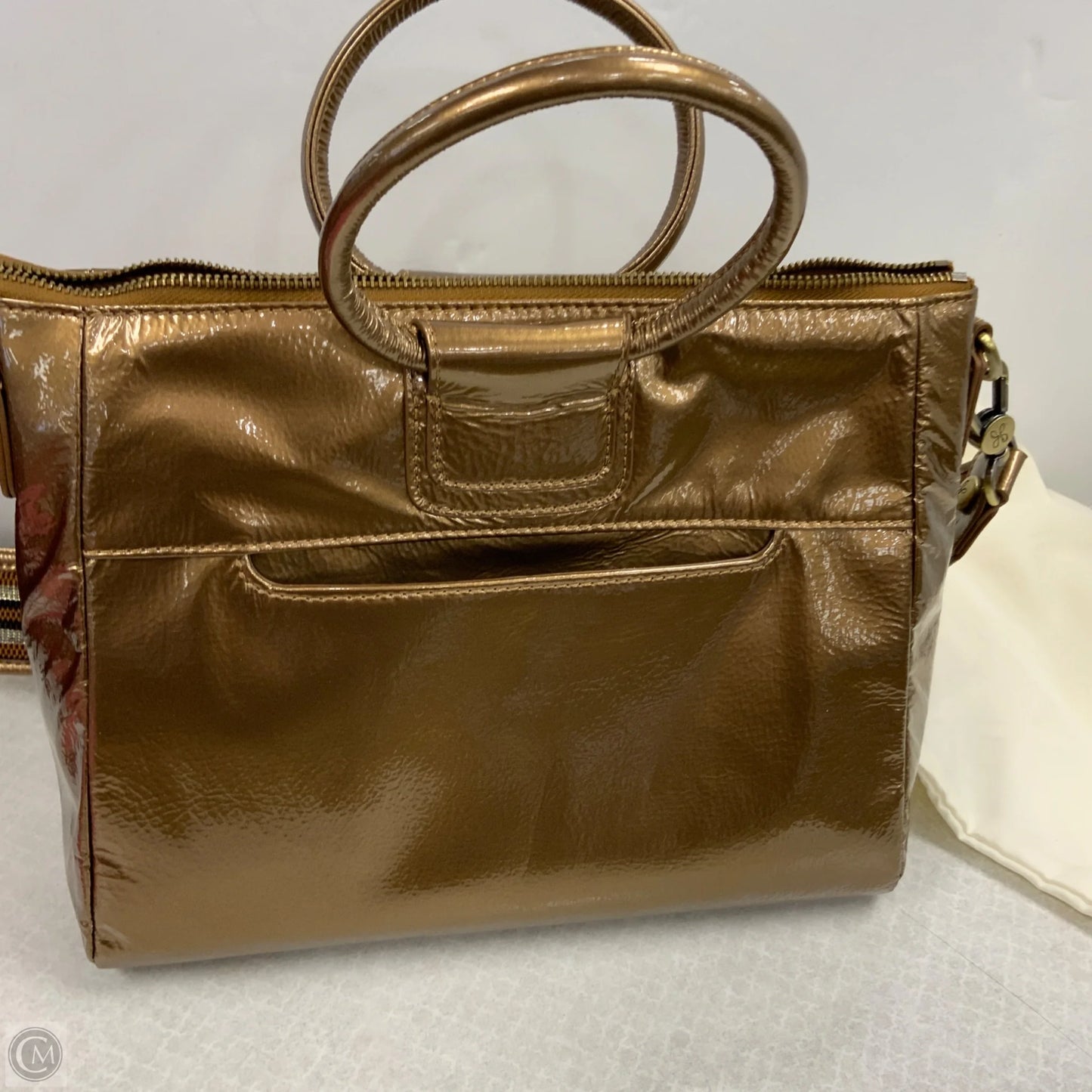 Handbag Leather By Hobo Intl, Size: Medium
