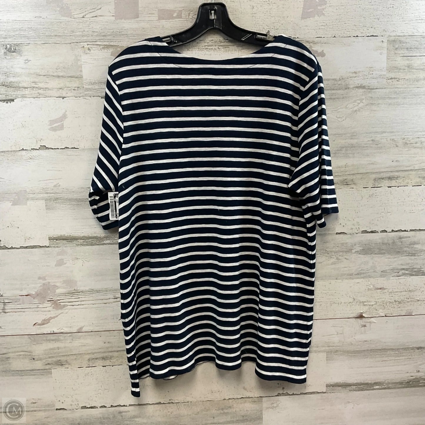 Top Short Sleeve By J. Jill In Blue, Size: L