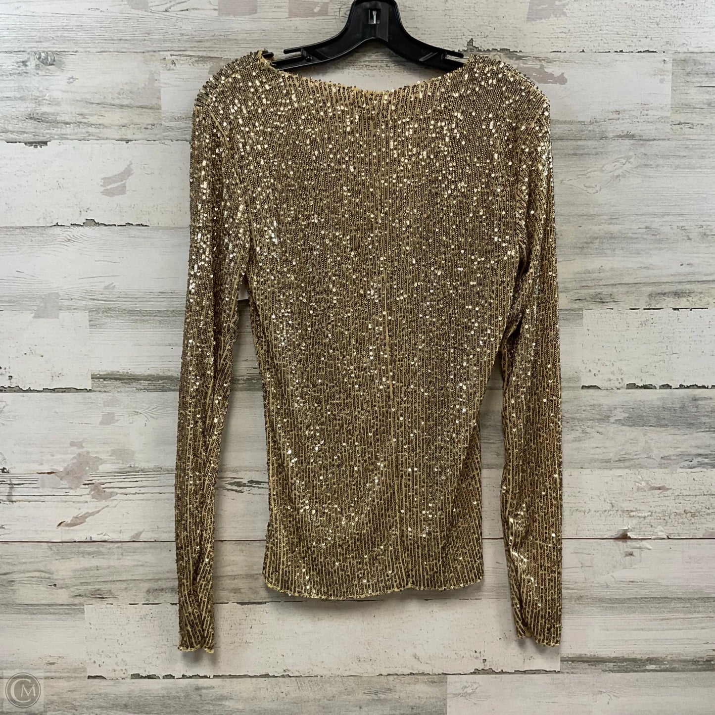 Top Long Sleeve By Free People In Gold, Size: S