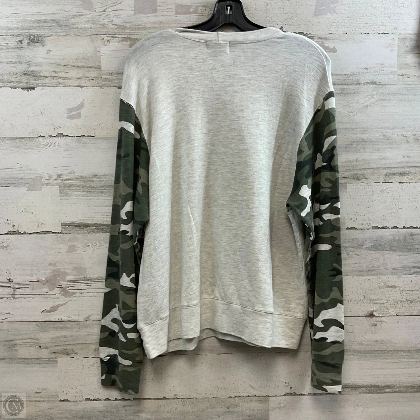Top Long Sleeve By Monrow In Green, Size: Xl