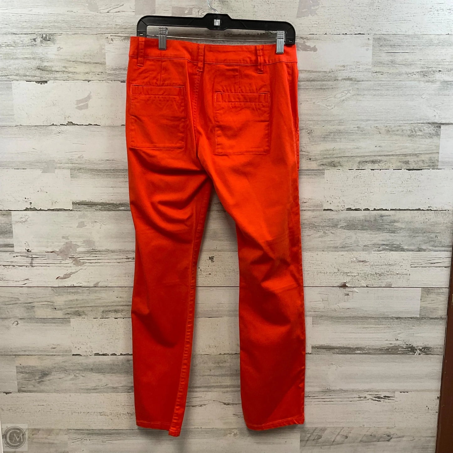 Jeans Straight By Cabi In Orange Denim, Size: 2
