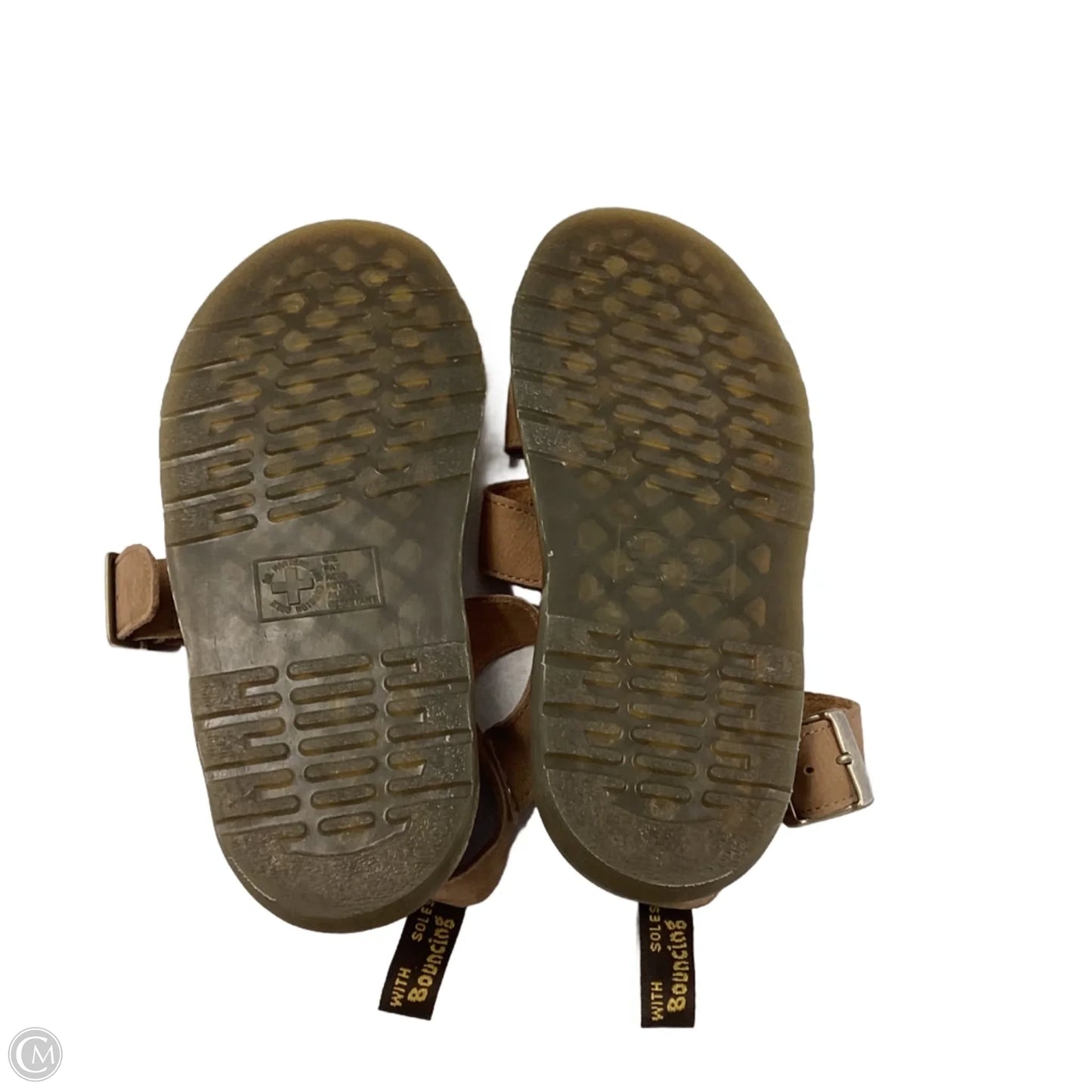Sandals Flats By Dr Martens In Brown, Size: 8