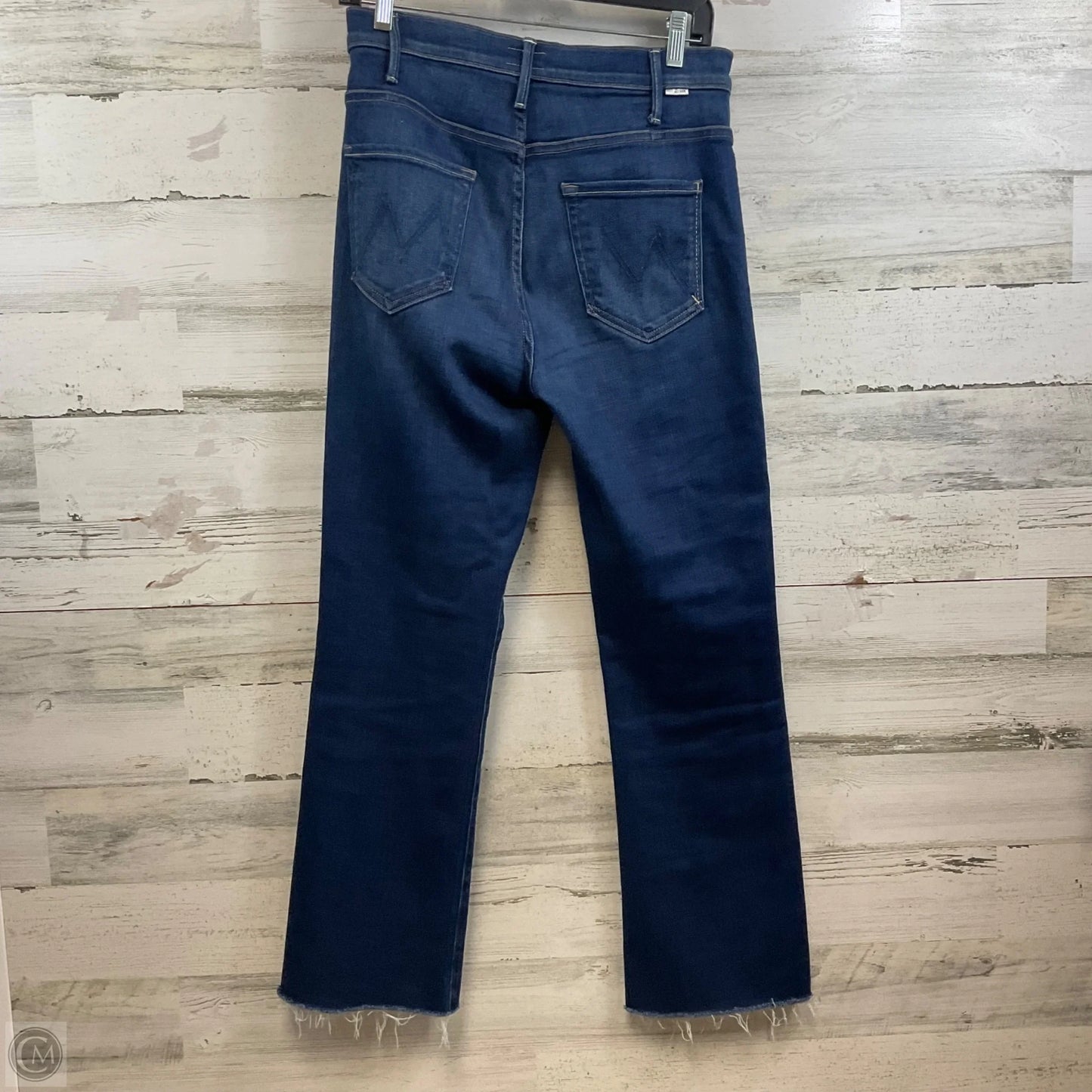 Jeans Straight By Mother In Blue Denim, Size: 8