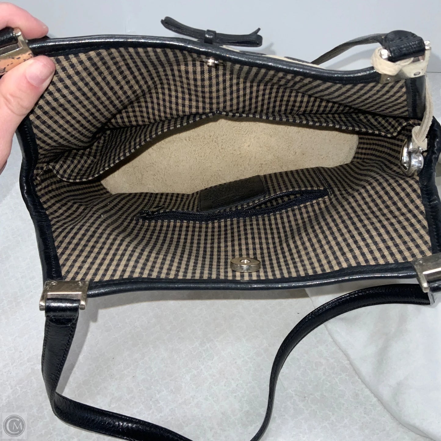 Handbag Leather By Brighton, Size: Medium