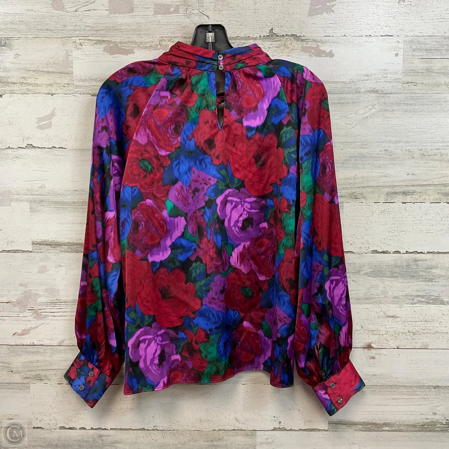 Blouse Long Sleeve By Talbots In Purple, Size: M