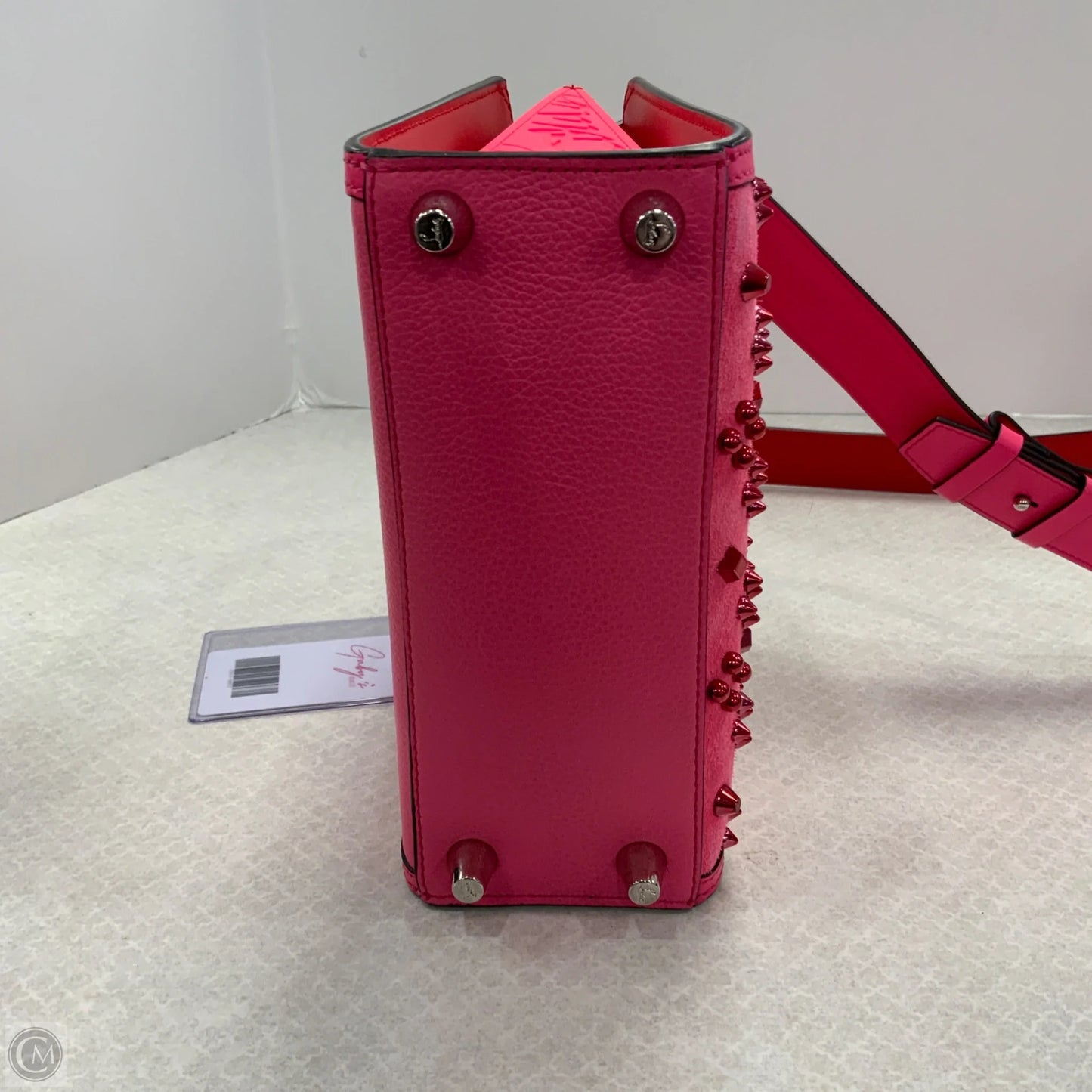 Handbag Luxury Designer By Christian Louboutin, Size: Small