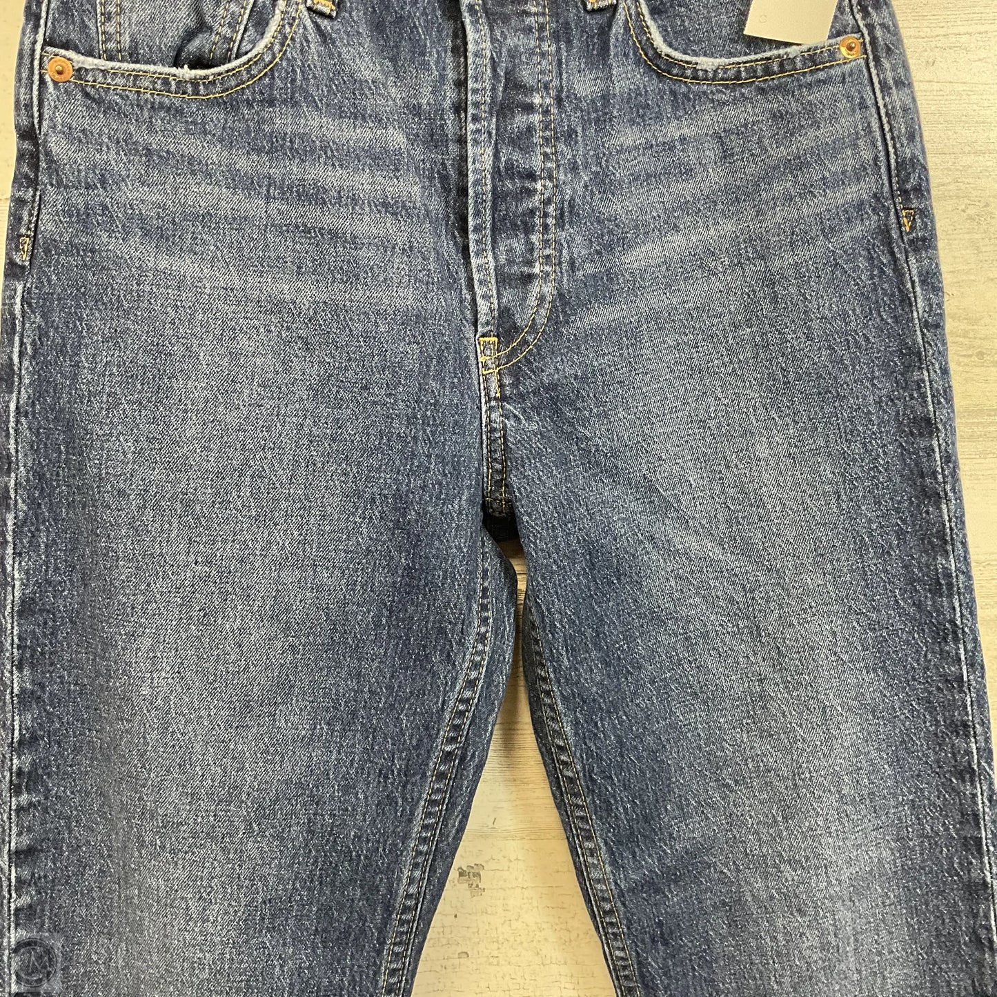 Jeans Straight By Gap In Blue Denim, Size: 2