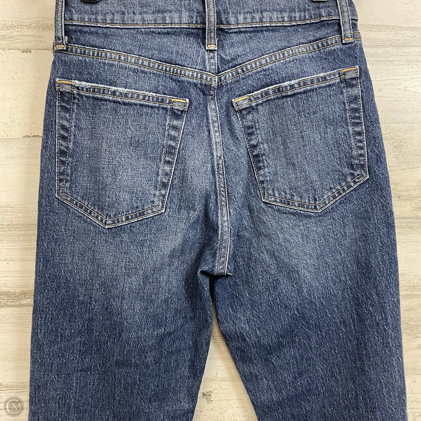 Jeans Straight By Gap In Blue Denim, Size: 2