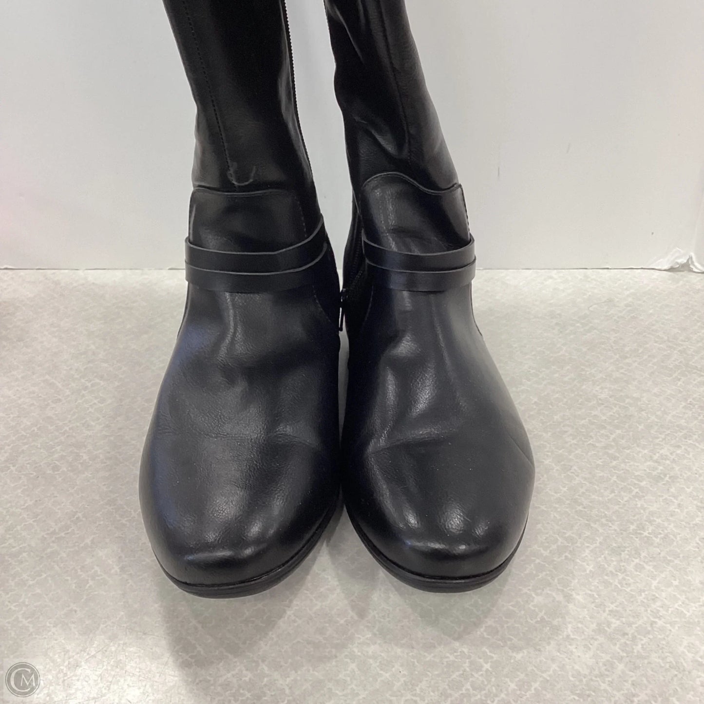 Boots Knee Flats By Cloudwalkers In Black, Size: 12