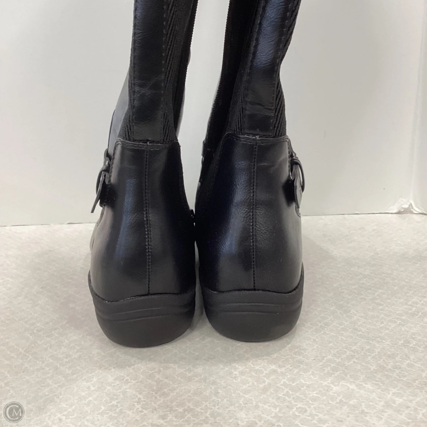 Boots Knee Flats By Cloudwalkers In Black, Size: 12