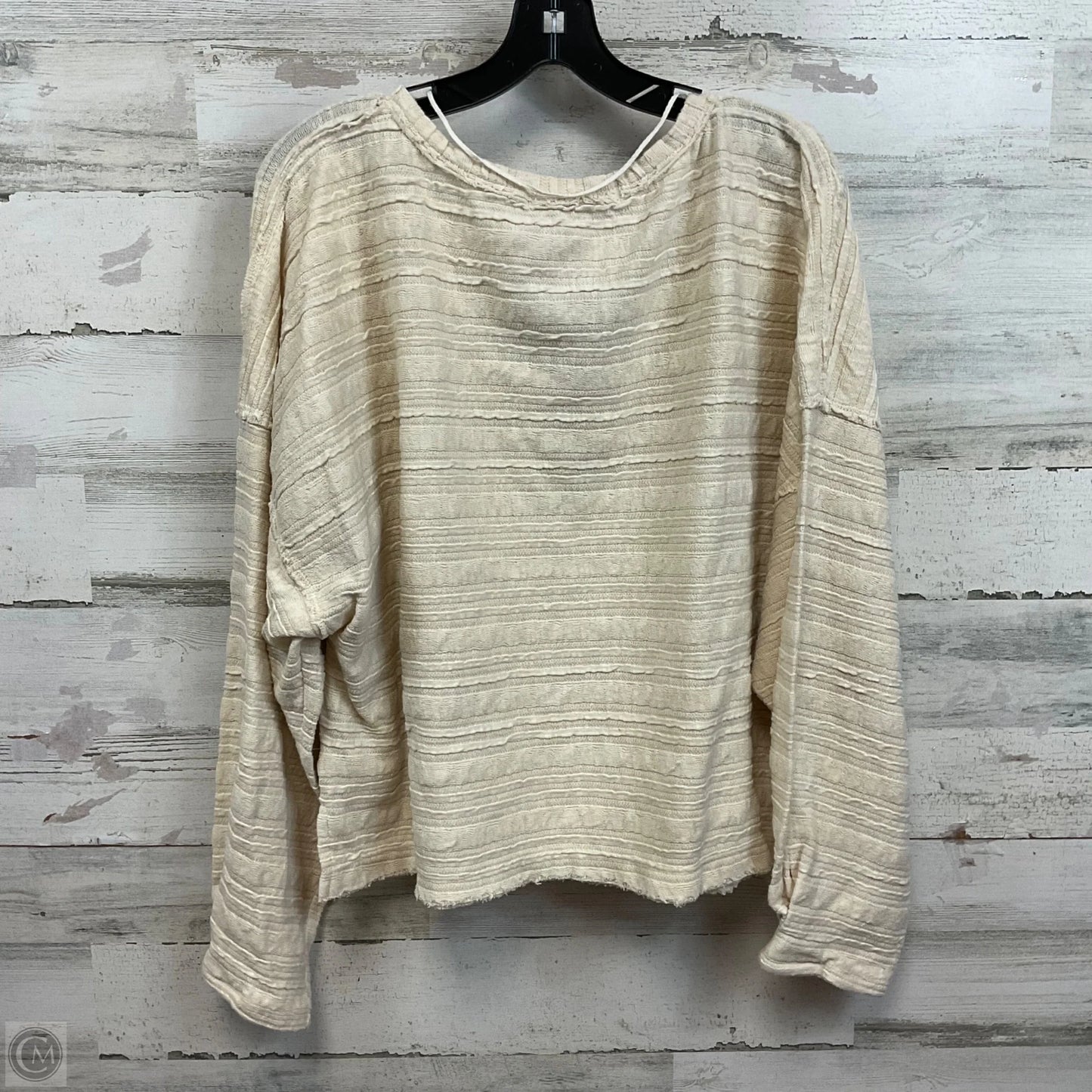 Top Long Sleeve By We The Free In Cream, Size: Xl