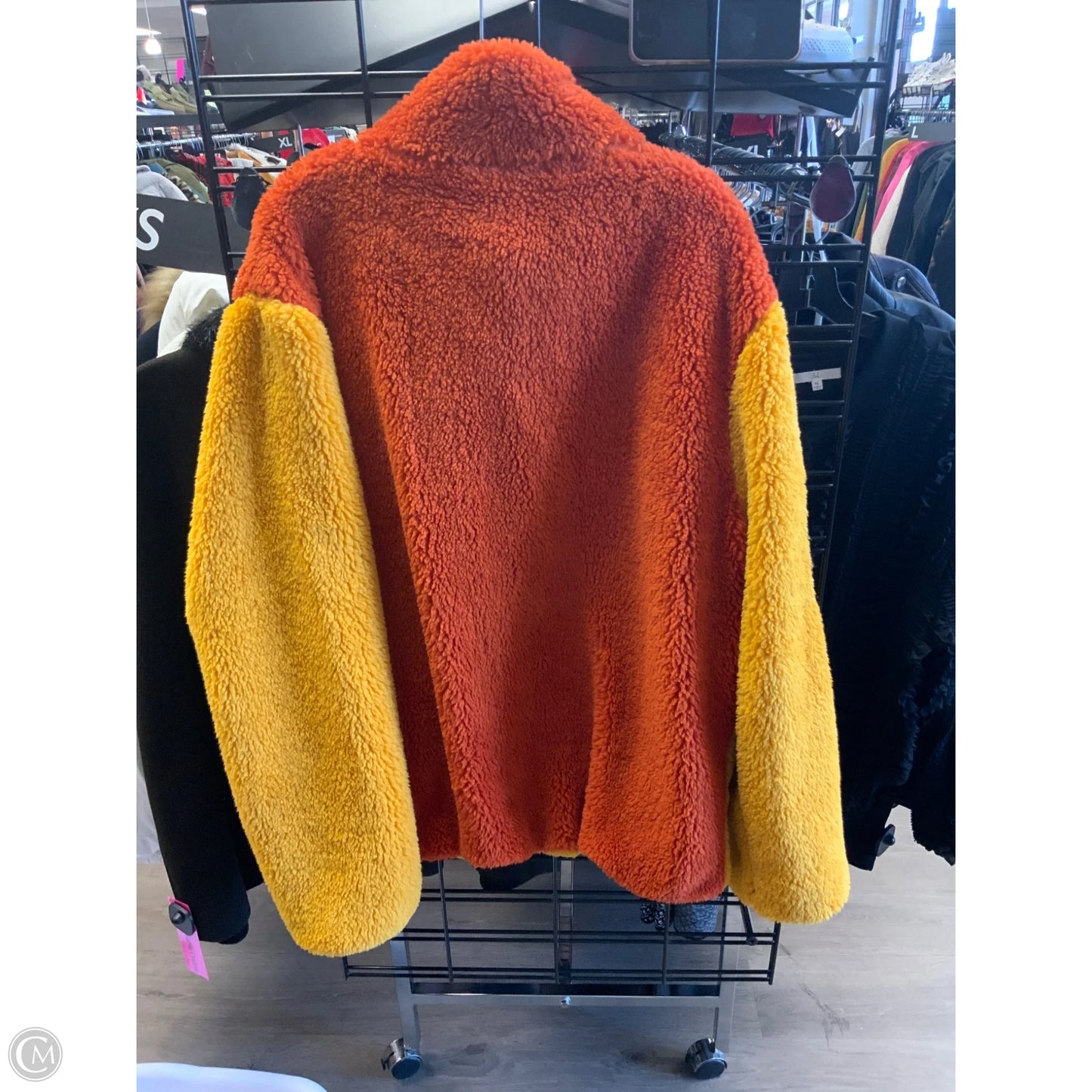 Jacket Fleece By stoic In Orange & Yellow, Size: Xl